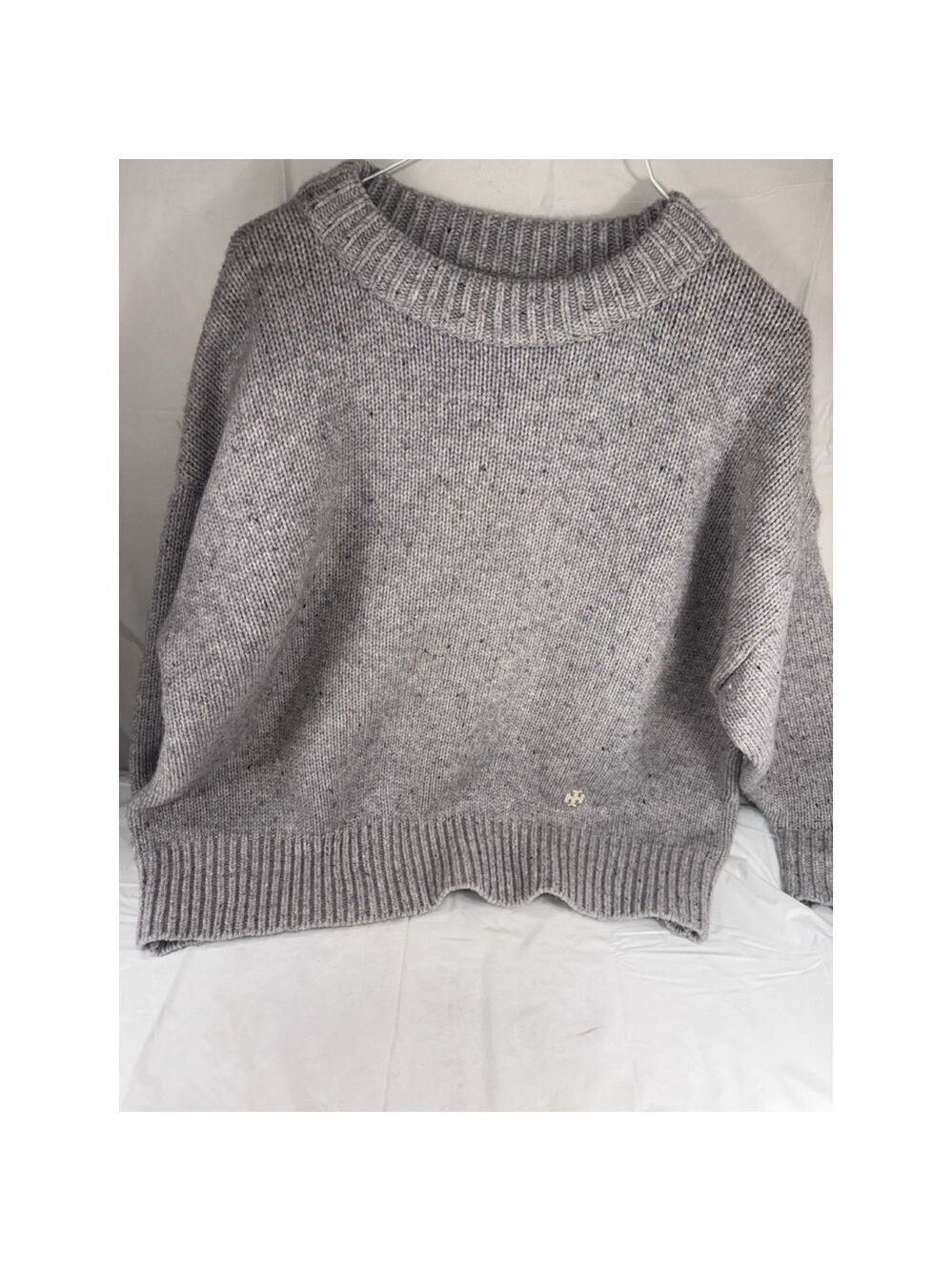 Tory Burch speckled Sweater size Small Merino Wool $255